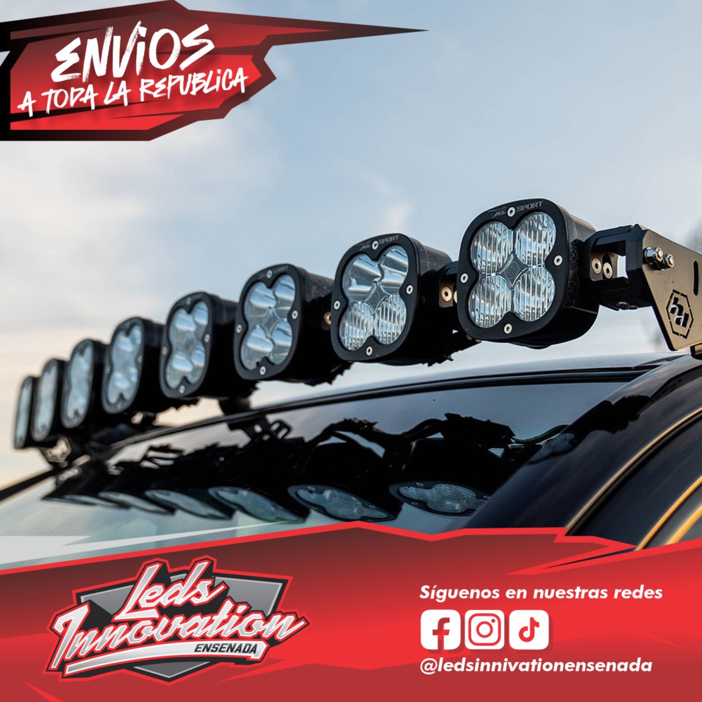 KIT DE BARRA DE LUCES DE TECHO CONECTABLE PARA TOYOTA XL - TACOMA 2005-2023