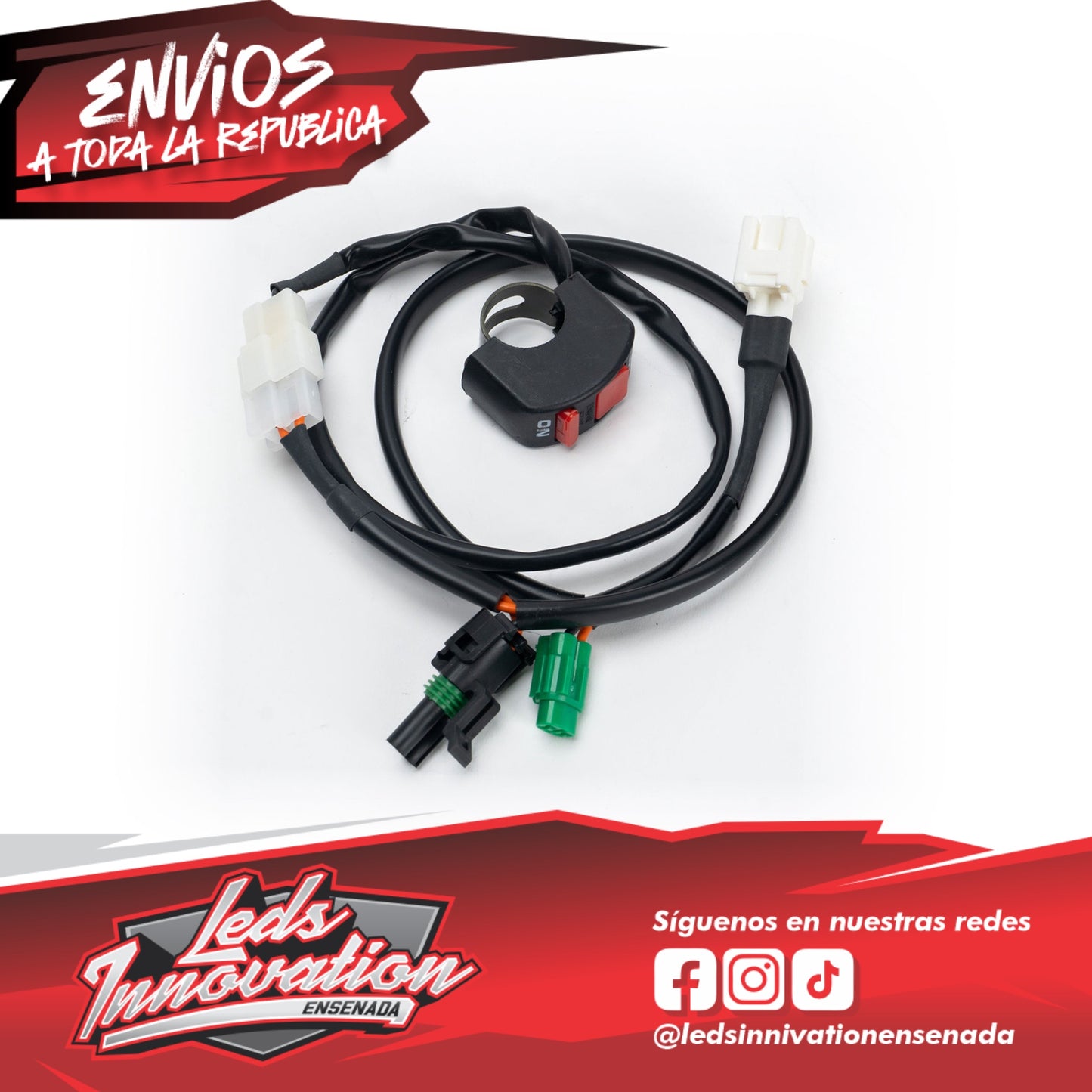 CABLEADO PARA FAROS DELANTEROS KAWASAKI EFI CON INTERRUPTOR - KAWASAKI 2009-18 KX250F; 2009-18 KX450F