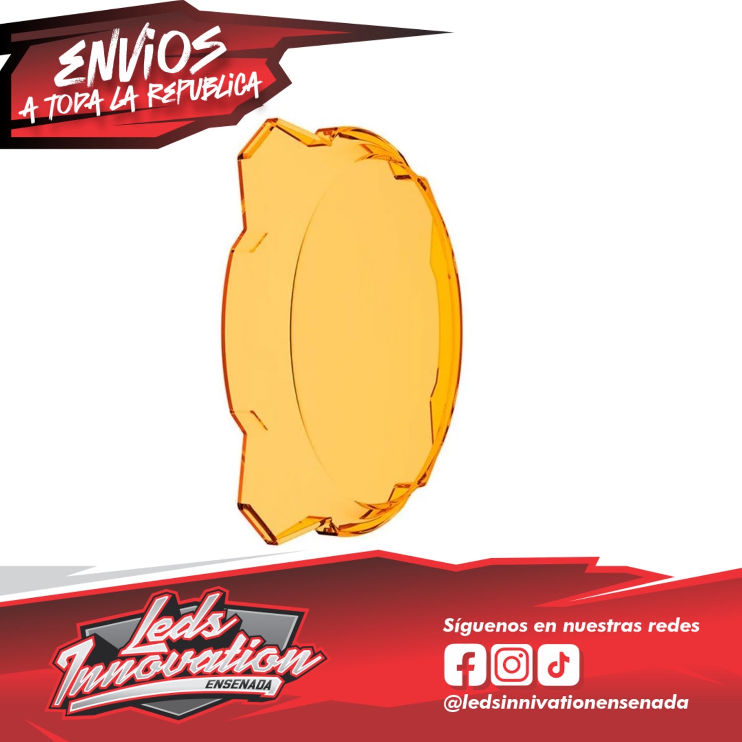 CUBIERTA DE LUZ GRAVITY® TITAN/PRO6 DE 6" - LOGOTIPO KC NEGRO/AMARILLO