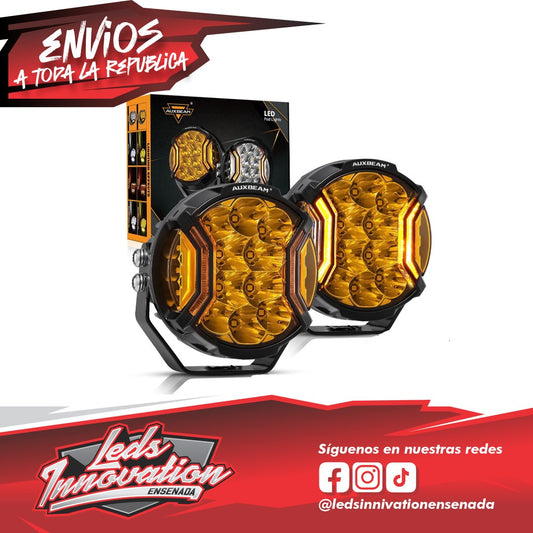 Serie V-ULTRA | Luces LED laterales ámbar de 5 pulgadas y 172 W con luces diurnas ámbar