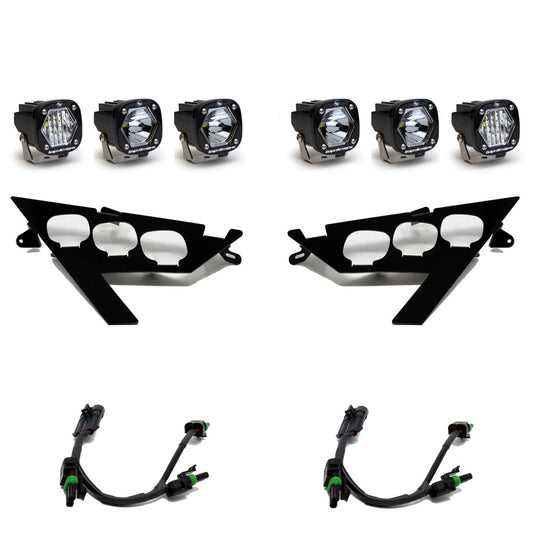 Kit de faros delanteros triples LED Polaris S1 - Polaris RZR Pro XP 2020-2026; RZR Pro R/Turbo R 2022-2024