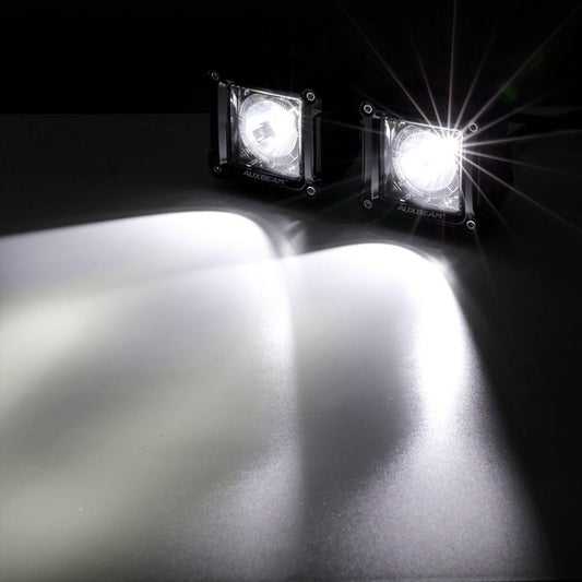 (2PCS/SET) 3 INCH 40W LED POD LIGHTS WITH DRL FOR SUV ATV UTV TRUCKS PICKUP BOAT