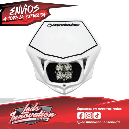 Kit de faros delanteros deportivos para motocicletas Squadron (D/C) con carcasa - Universal
