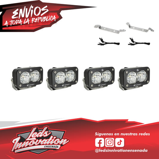 Kit de luces antiniebla dobles para Toyota S2 Sport - Toyota Tacoma 2024 en adelante Baja Designs