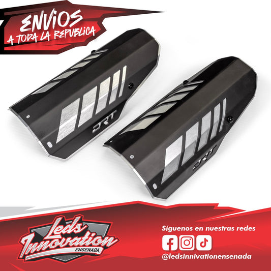 Protectores de amortiguadores traseros de aluminio DRT Can-Am Maverick X3/R 2017+