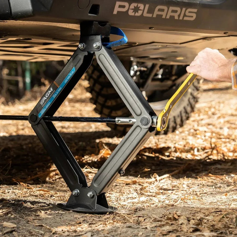 Gato de tijera AGM Products HD: El gato modular de alta resistencia diseñado para la ruta y el vehículo de remolque.