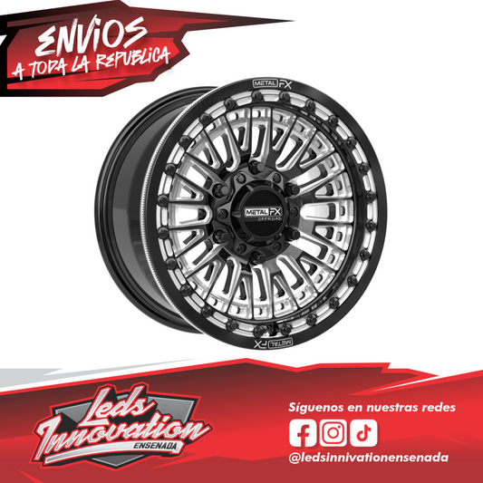 Rines SLAYER 6R BEADLOCK | ACABADO DE CONTRASTE NEGRO BRILLANTE Can Am Maverick R