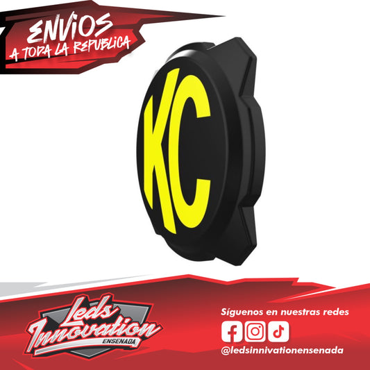 CUBIERTA DE LUZ GRAVITY® TITAN/PRO6 DE 6" - LOGOTIPO KC NEGRO/AMARILLO