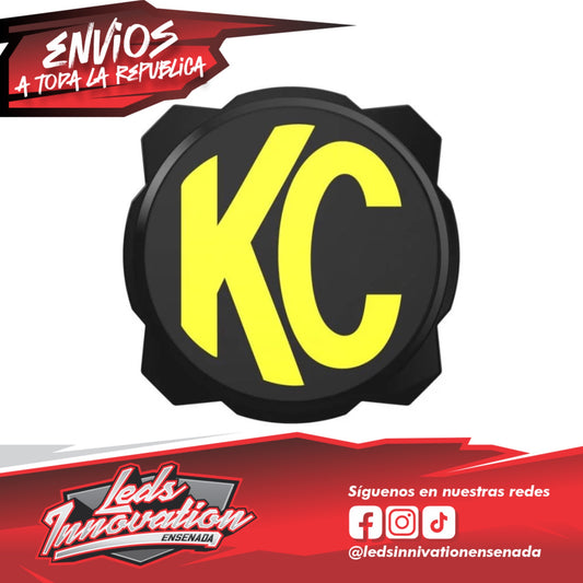CUBIERTA DE LUZ GRAVITY® TITAN/PRO6 DE 6" - LOGOTIPO KC NEGRO/AMARILLO