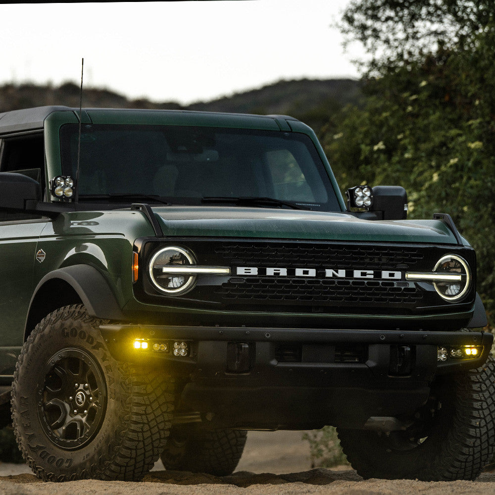 KIT DE FAROS ANTINIEBLA S2 SAE “PRO” PARA FORD BRONCO - FORD BRONCO 2021-2026; PARACHOQUES DE ACERO