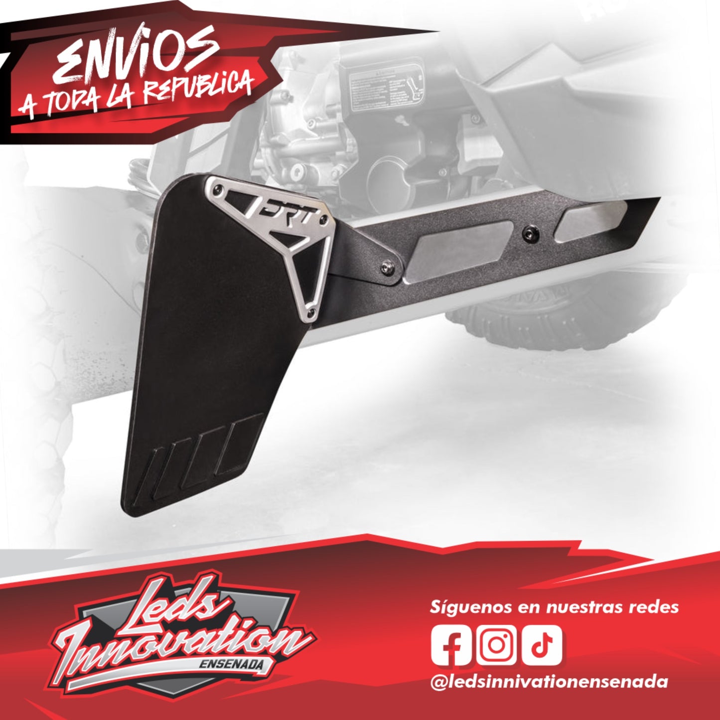 Kit de protección trasera de aluminio para barro y rocas Can-Am Maverick R 2024+