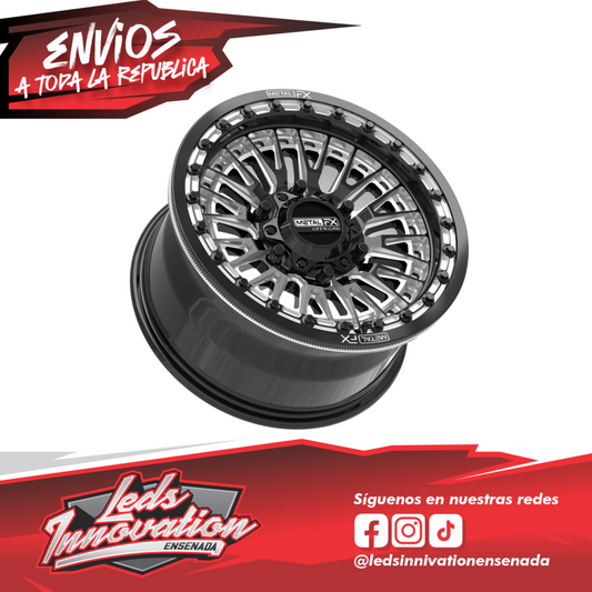 Rines SLAYER 6R BEADLOCK | ACABADO DE CONTRASTE NEGRO BRILLANTE Can Am Maverick R