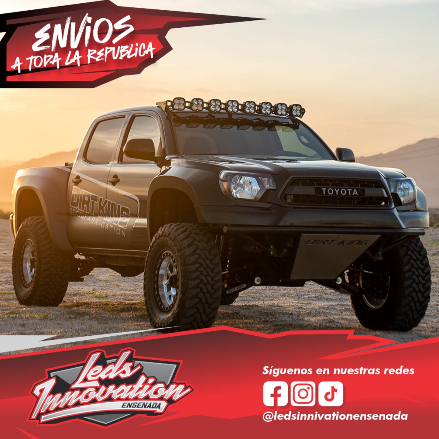 KIT DE BARRA DE LUCES DE TECHO CONECTABLE PARA TOYOTA XL - TACOMA 2005-2023