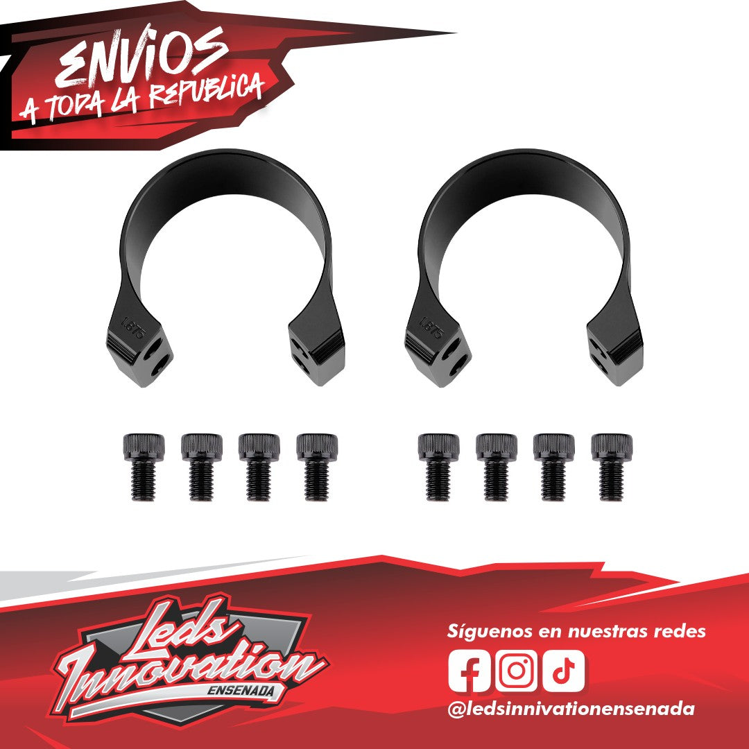 Abrazaderas para tubo Chupacabra Offroad, tamaños de 1,5" a 2,0" (se venden por unidad)