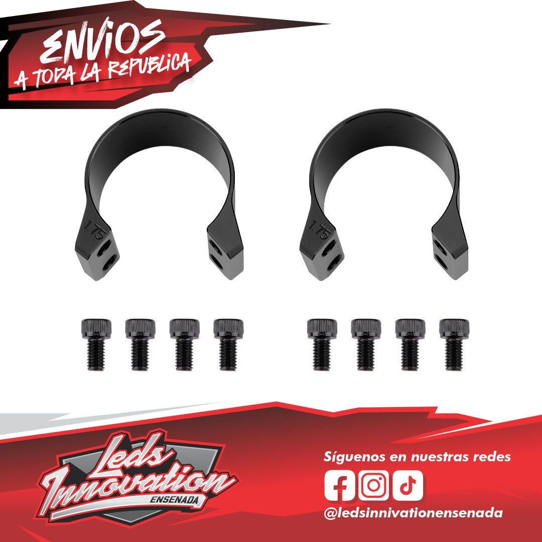 Abrazaderas para tubo Chupacabra Offroad, tamaños de 1,5" a 2,0" (se venden por unidad)