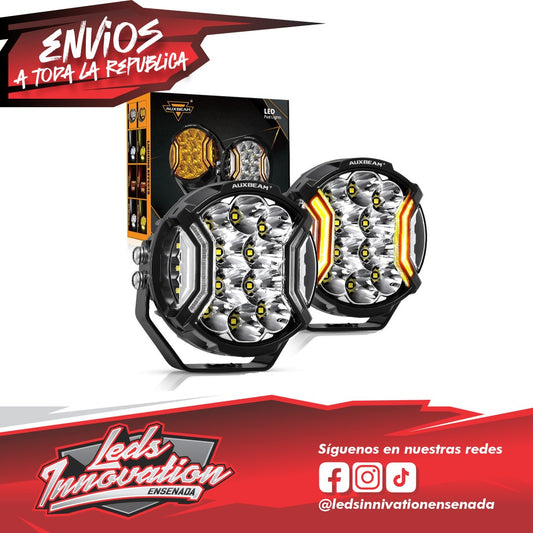 Serie V-ULTRA | Luces LED laterales ámbar de 5 pulgadas y 172 W con luces diurnas ámbar