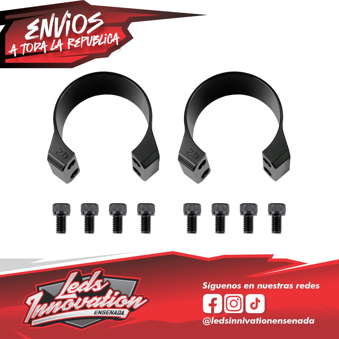 Abrazaderas para tubo Chupacabra Offroad, tamaños de 1,5" a 2,0" (se venden por unidad)