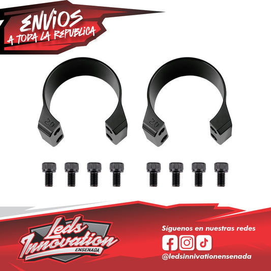 Abrazaderas para tubo Chupacabra Offroad, tamaños de 1,5" a 2,0" (se venden por unidad)