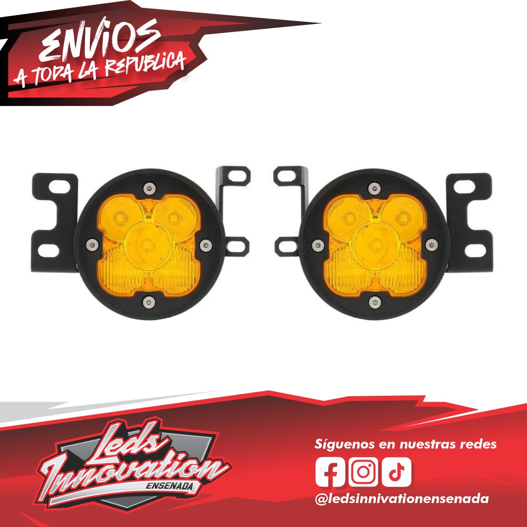 Kit de luces antiniebla LED de 3 pulgadas, 80 W, 9600 lm, luz blanca/amarilla para Toyota Tacoma (2012-2022), Toyota 4Runner (2010-2022) y Toyota Tundra (2014-2022)