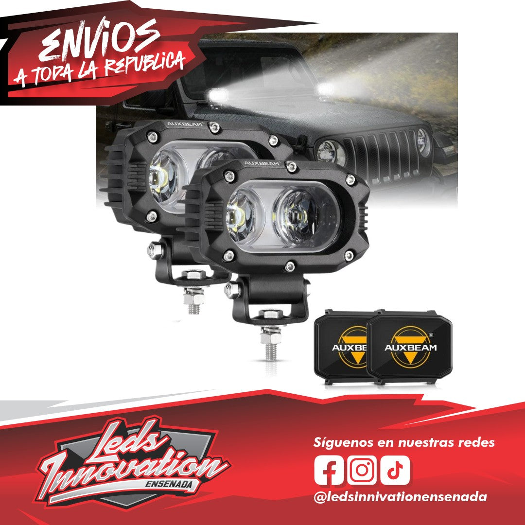 Serie R4 | Focos LED de 4 pulgadas y 60 W con haz de luz ámbar