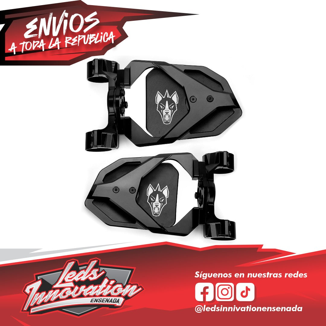 Espejos Chupacabras Off Road Cuero Race