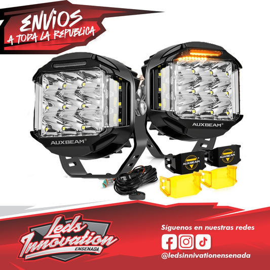 Serie V-MAX | Luces LED redondas de haz combinado, de 5 pulgadas, 168 W, 16440 lm, con luces diurnas ámbar