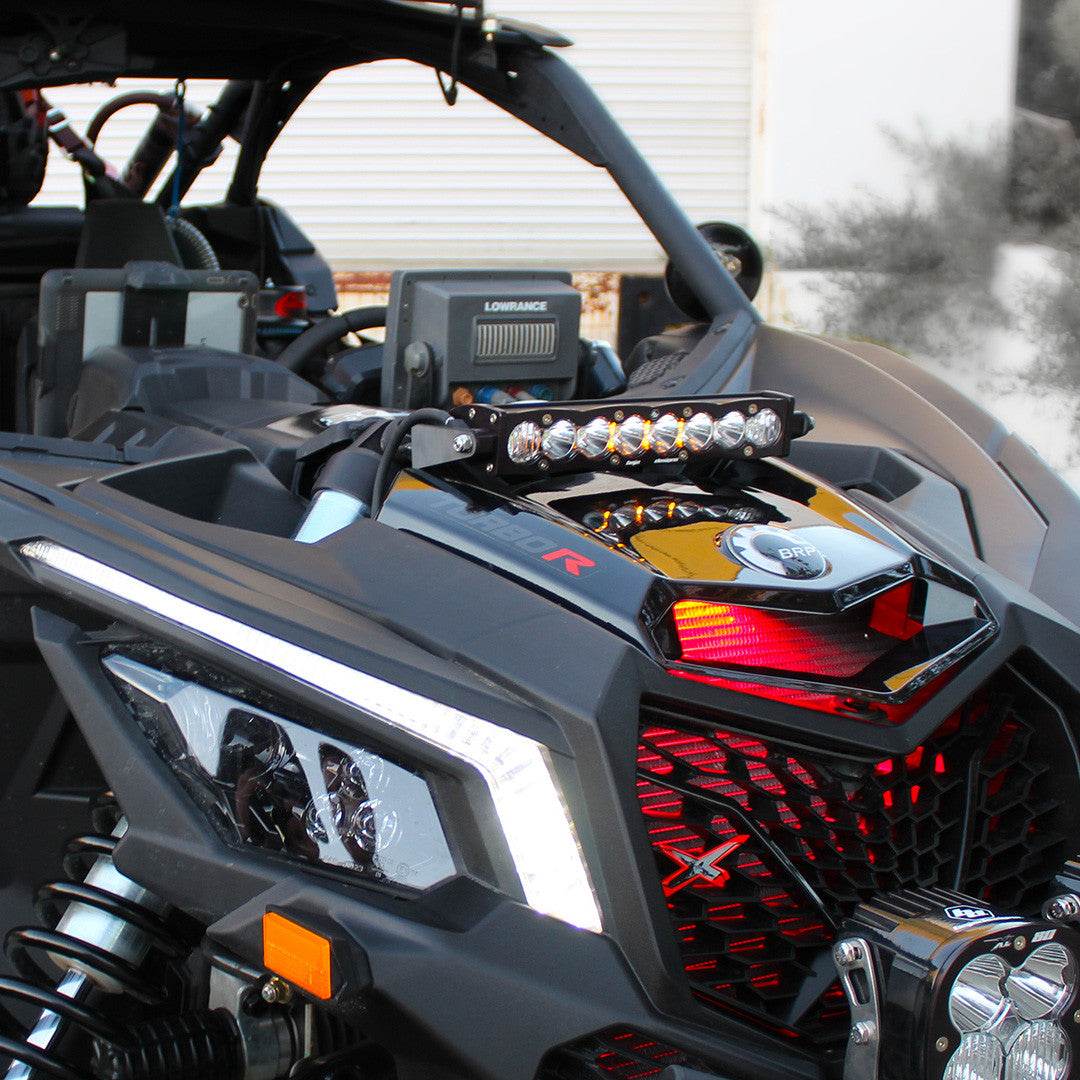 Kit de barra de luces con soporte antivibración de 10 pulgadas para Can-Am S8 - Can-Am Maverick X3 2017-2024