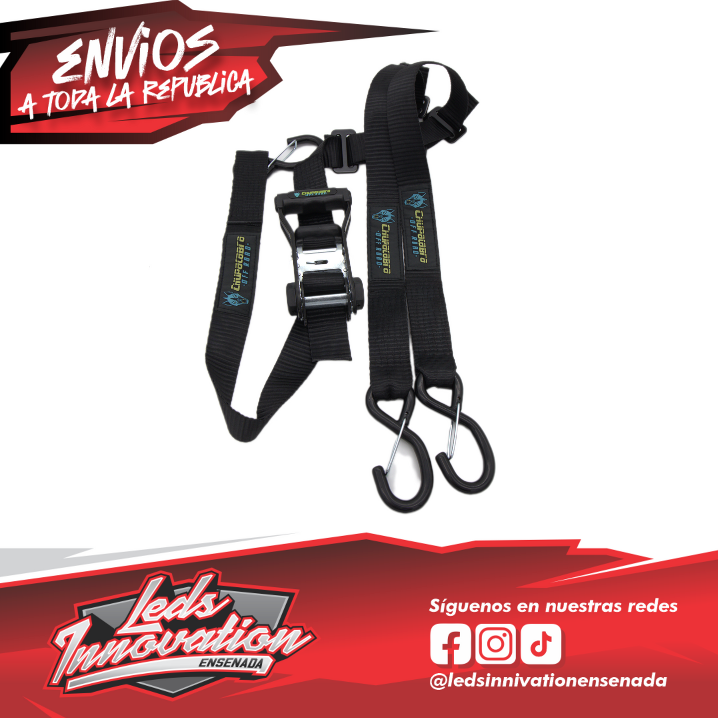 Correa/Strap en Y con trinquete para rueda de repuesto Chupacabra Off Road