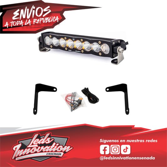 Kit de barra de luces con soporte antivibración de 10 pulgadas para Can-Am S8 - Can-Am Maverick X3 2017-2024