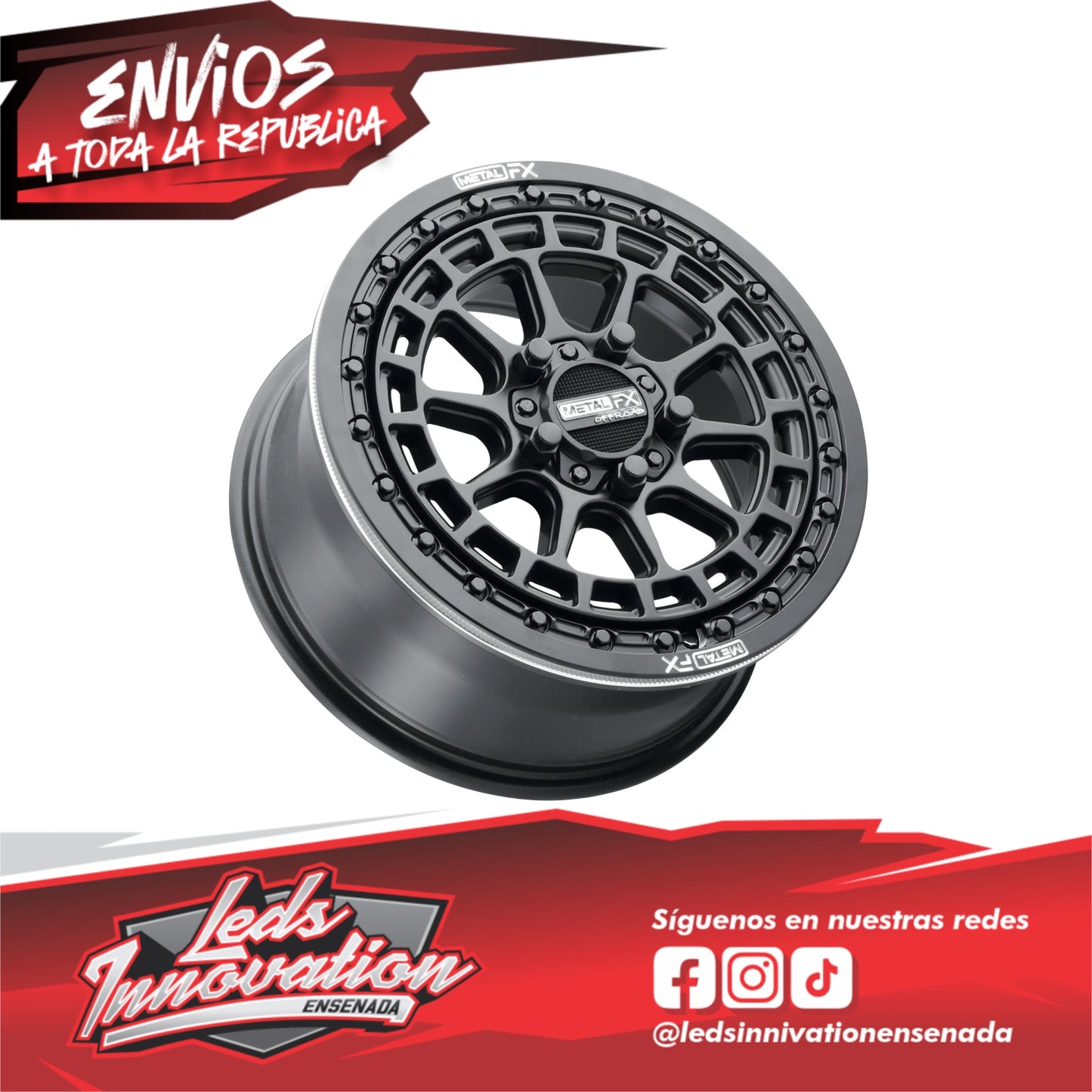 Outlaw R Beadlock | Negro satinado RZR
