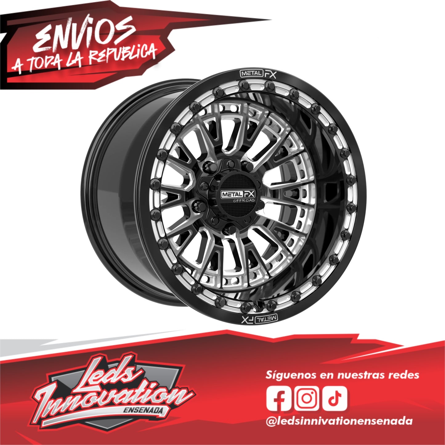 Slayer R Beadlock | Corte de contraste negro brillante RZR
