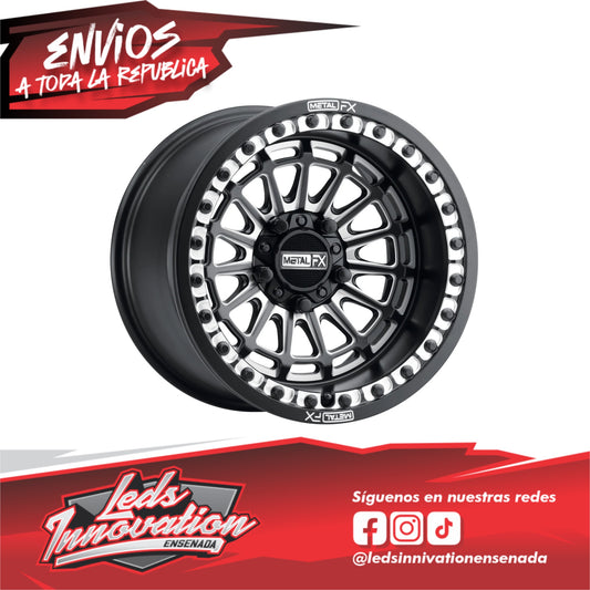 Delta R Beadlock | Corte de contraste negro satinado
