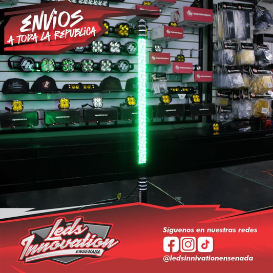Sistema de iluminación RGBW para vehículos con luces de freno e intermitentes.
