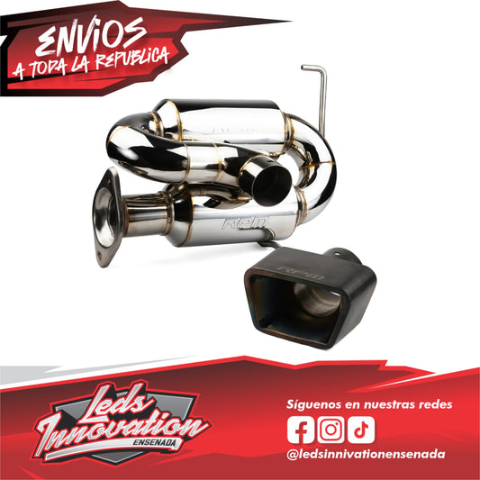 Silenciador deportivo doble RPM Polaris RZR Pro R de 3" con punta de 3" No Turbo