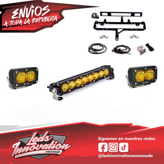 Barra de luces de 10" para Toyota S8 / Kit de conversión de luces de parrilla TRD Pro para S2 Pro - Toyota Tacoma 2024 en adelante