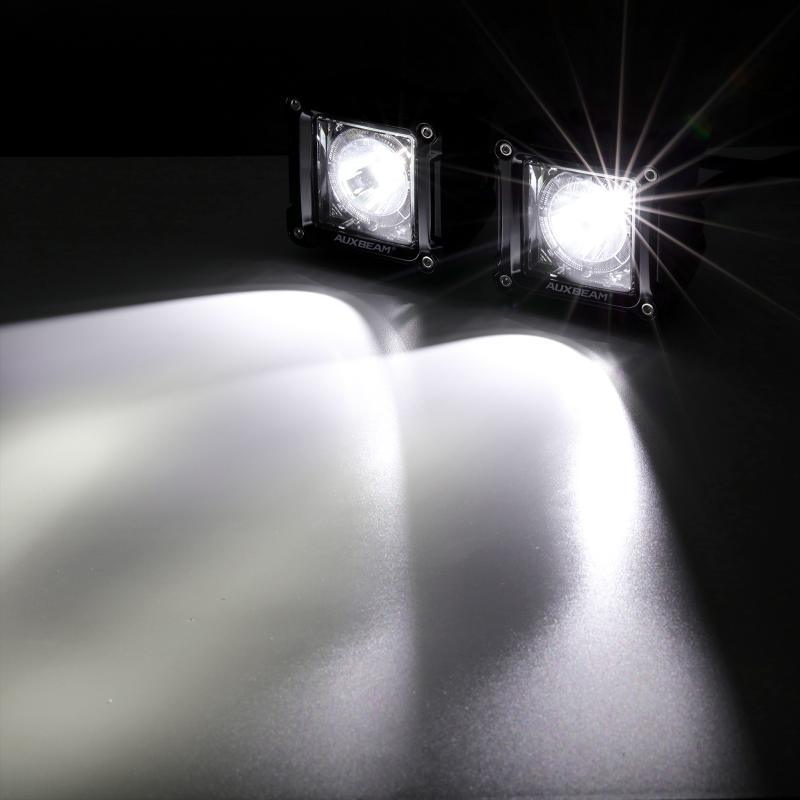 (2PCS/SET) 3 INCH 40W LED POD LIGHTS WITH DRL FOR SUV ATV UTV TRUCKS PICKUP BOAT