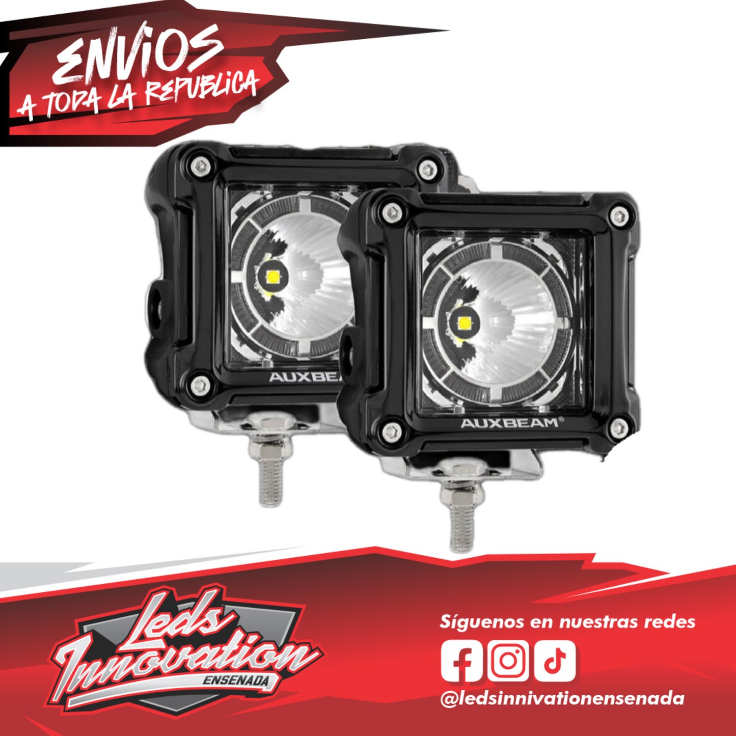 (2PCS/SET) 3 INCH 40W LED POD LIGHTS WITH DRL FOR SUV ATV UTV TRUCKS PICKUP BOAT