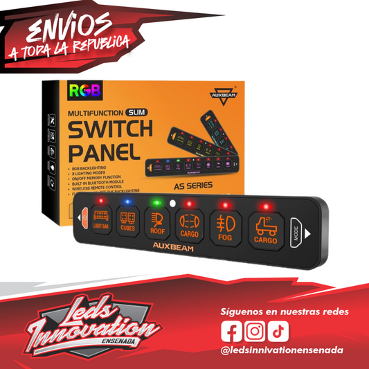 Panel AUXBEAM Slim 6 Interruptores