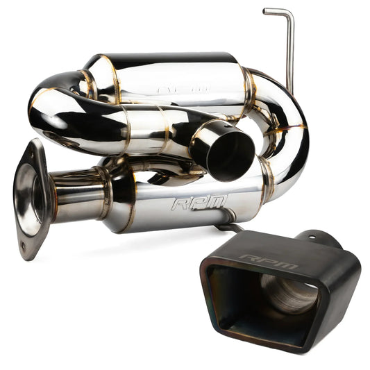 Silenciador deportivo doble RPM Polaris RZR Pro R de 3" con punta de 3" No Turbo