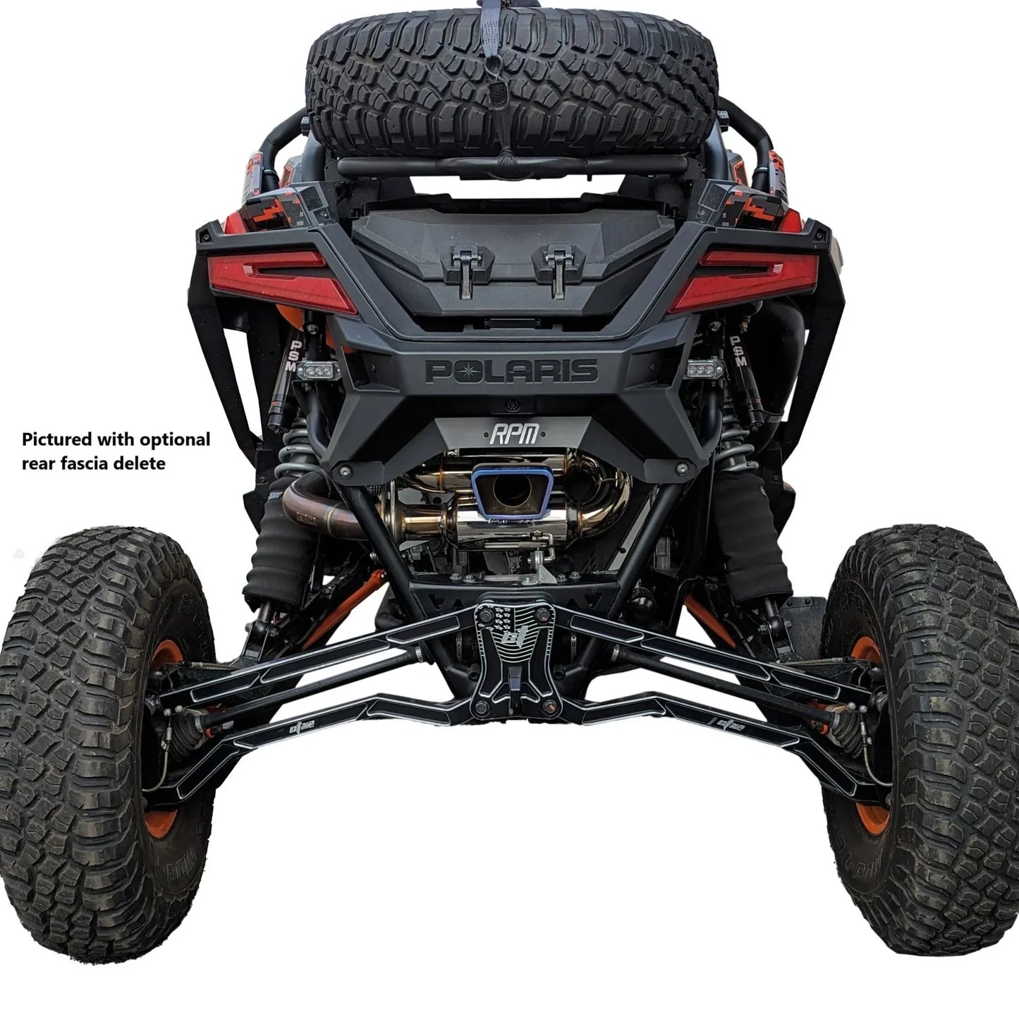 Silenciador deportivo doble RPM Polaris RZR Pro R de 3" con punta de 3" No Turbo
