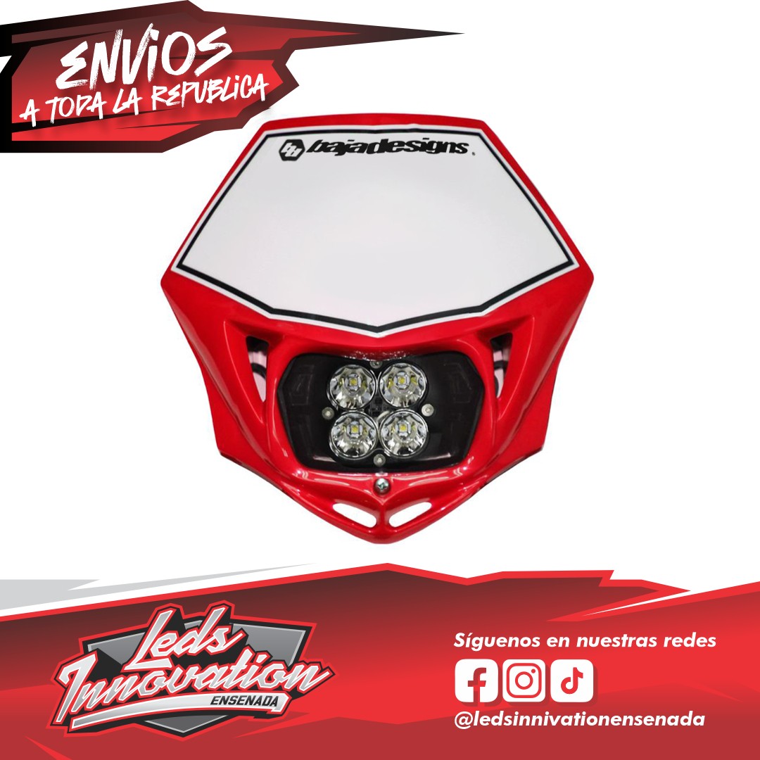 Kit de faros delanteros deportivos para motocicletas Squadron (D/C) con carcasa - Universal
