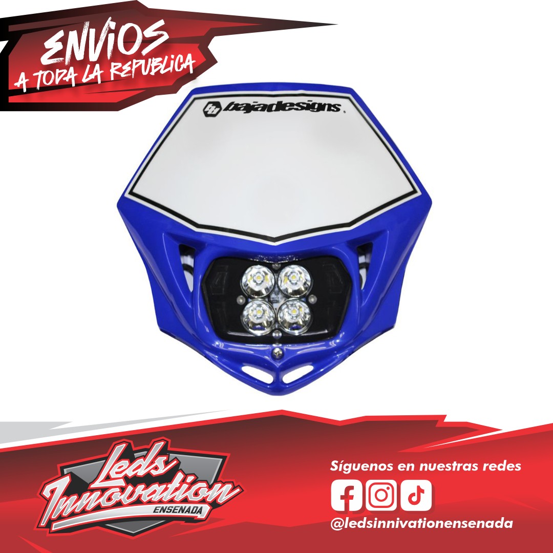 Kit de faros delanteros deportivos para motocicletas Squadron (D/C) con carcasa - Universal