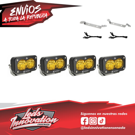 Kit de luces antiniebla dobles para Toyota S2 Sport - Toyota Tacoma 2024 en adelante Baja Designs