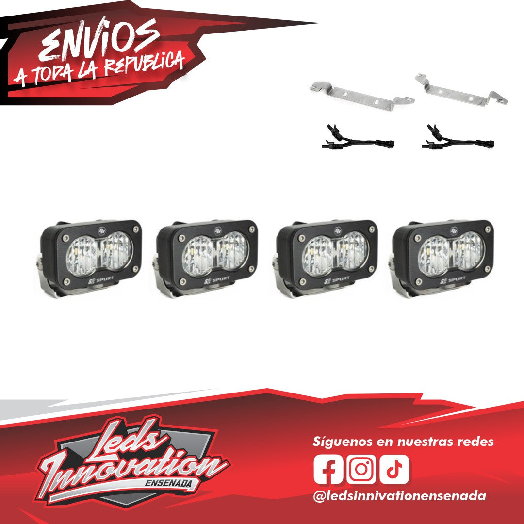 Kit de luces antiniebla dobles para Toyota S2 Sport - Toyota Tacoma 2024 en adelante Baja Designs