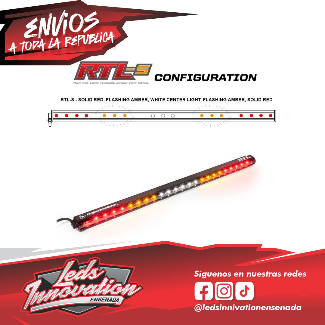 Barra de luces traseras LED RTL-S con intermitentes - Universal