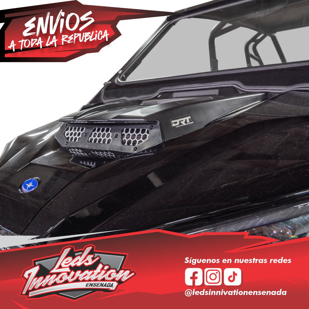 Toma de aire para capó DRT RZR Pro XP / Pro R / Turbo R 2020-2024 Pro Series V2.0 - Negro
