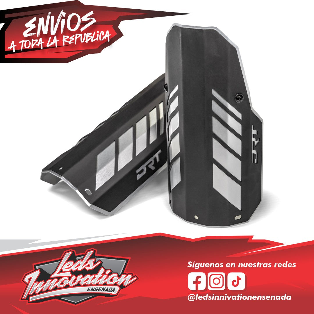 Protectores de amortiguadores traseros de aluminio DRT Can-Am Maverick X3/R 2017+