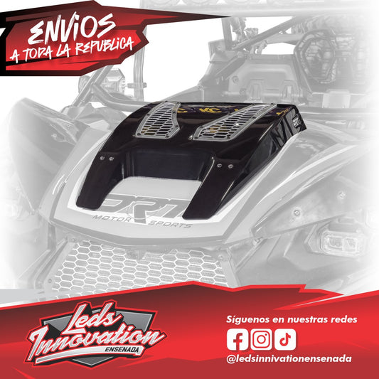 Toma de aire de capó DRT Can-Am 2024+ Maverick R ABS de alto impacto