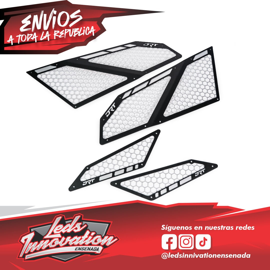 Conjunto completo de ventilación de admisión de aluminio DRT Polaris RZR Pro R/Turbo R