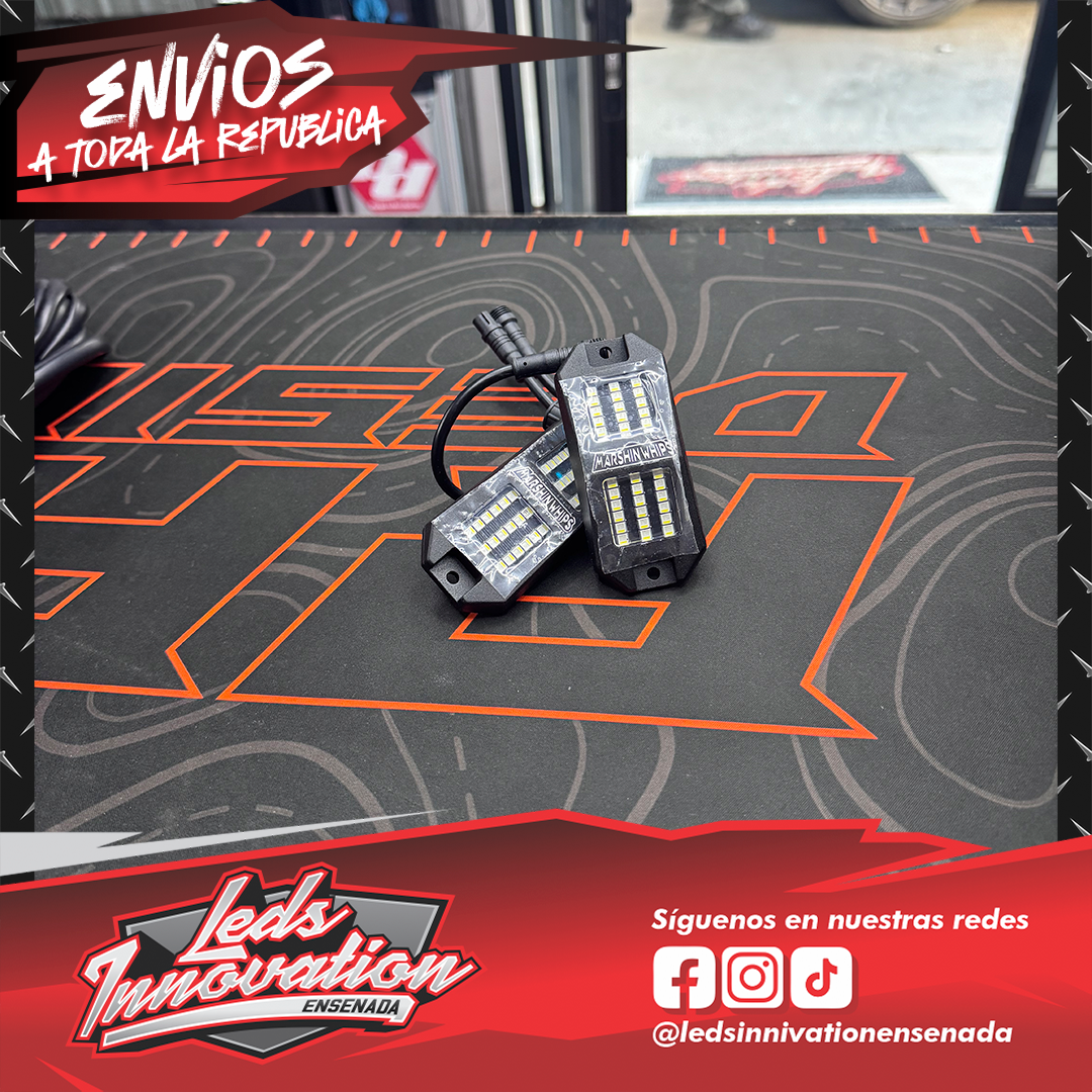 Kit de 8 luces LED para chasis Marshin Whips Rosewell X-2